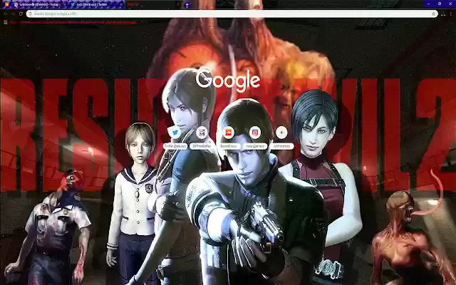 Resident Evil 2 Remake } Wallpaper Original  from Chrome web store to be run with OffiDocs Chromium online